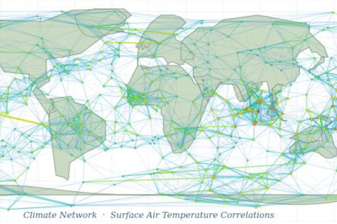 Climate network visualization